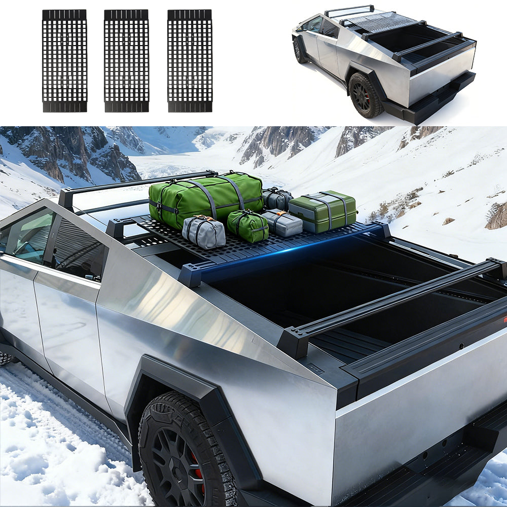 Cybertruck Roof Rack Molle Panels Modular Overhead Storage Solution