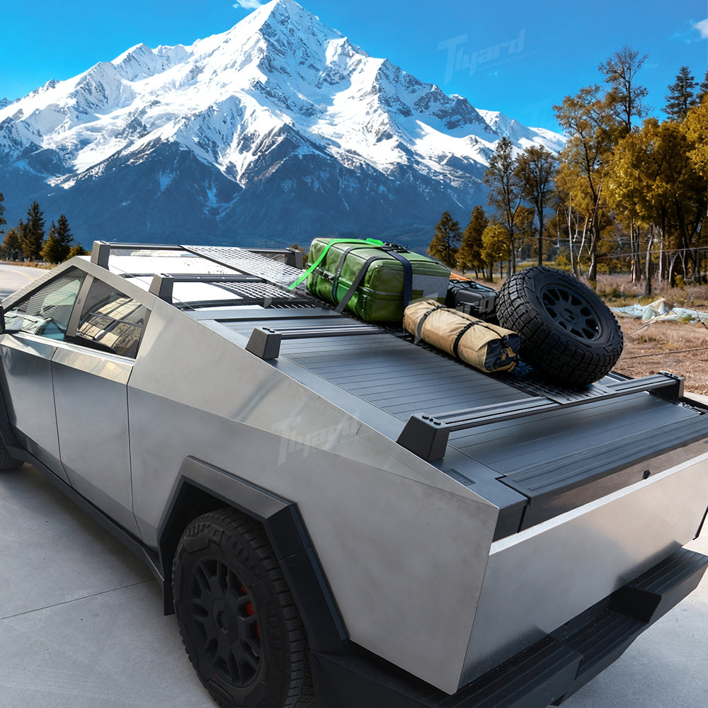 Cybertruck Roof Rack Molle Panels Modular Overhead Storage Solution