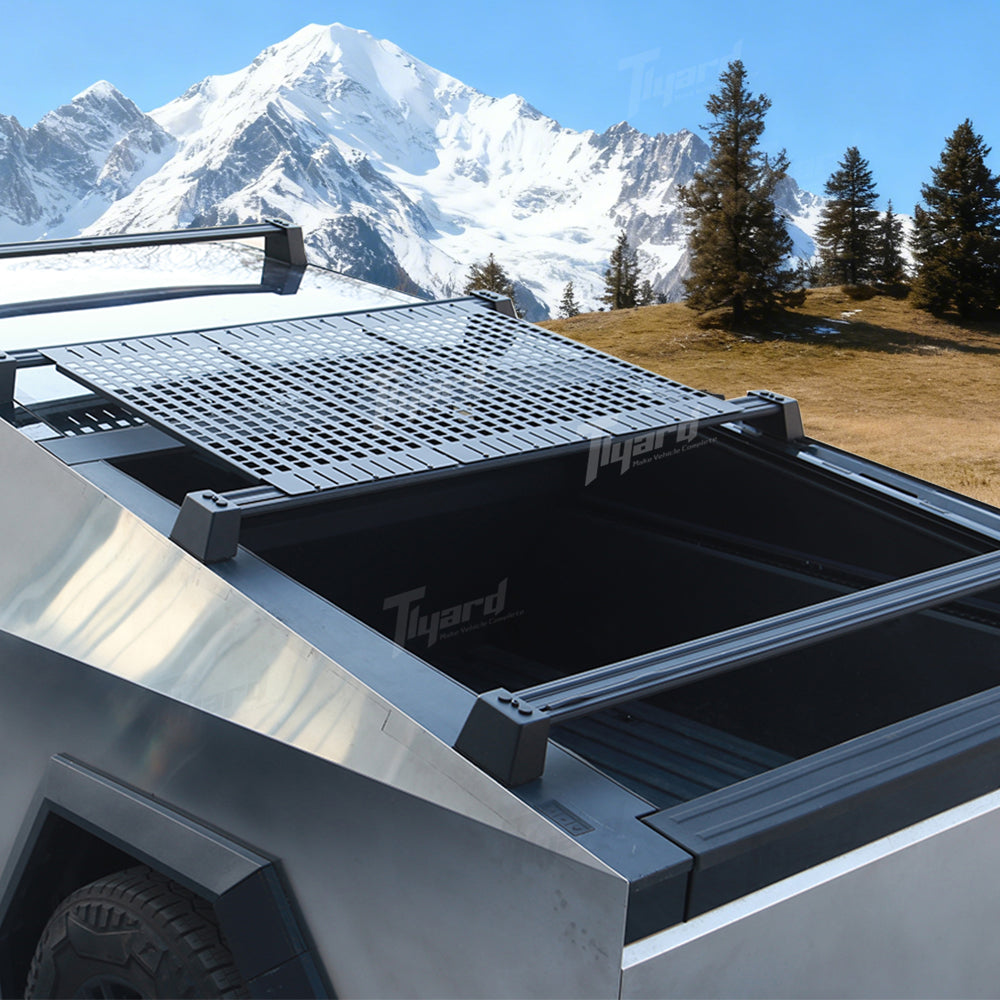Cybertruck Roof Rack Molle Panels Modular Overhead Storage Solution