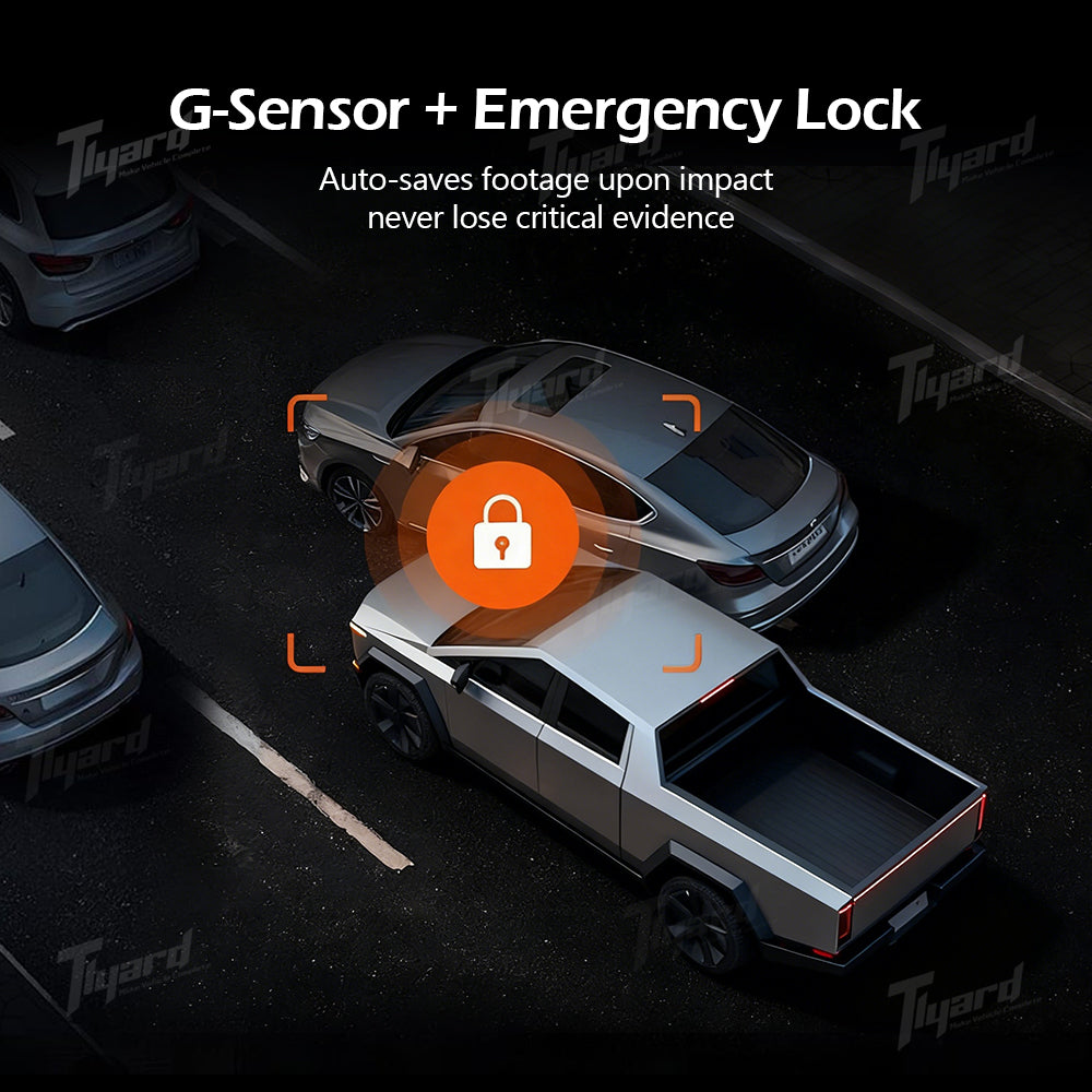 Cybertruck 11.26" Streaming Rearview Mirror 2.5K Dual Dash Cam | Tlyard