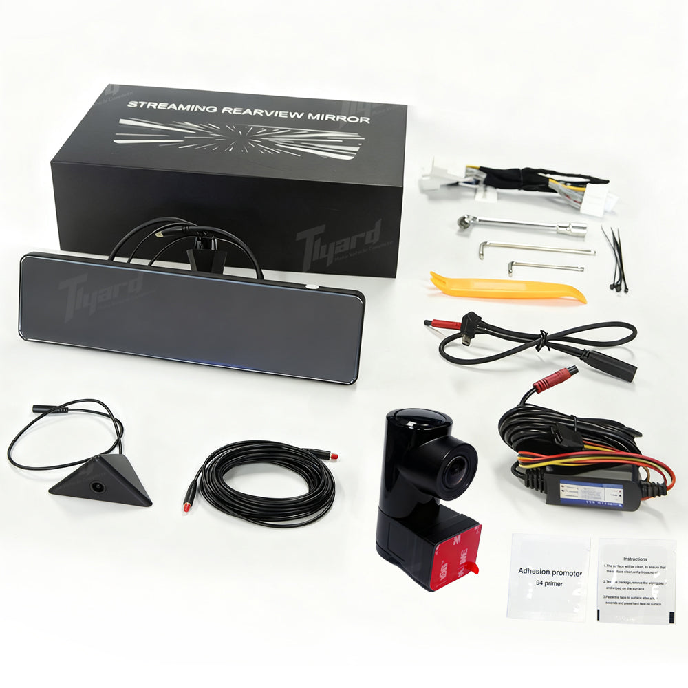 Cybertruck 11.26" Streaming Rearview Mirror 2.5K Dual Dash Cam | Tlyard