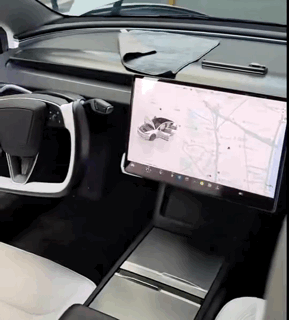 Electric Auto-Swivel Screen Mount for Tesla Model 3/3 Highland & Y/Y Juniper Automatic Rotating Dashboard Screen Bracket