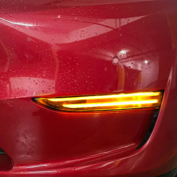 Modell 3 og Y foran drivlamper Styring Tåke lys Porsche-stilen