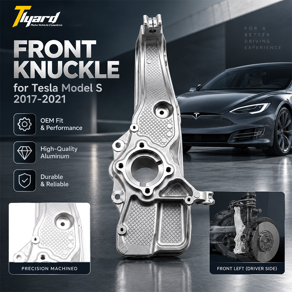 Front Left & Right Steering Knuckle Pair for Tesla Model S 2017-2021 OE 1030605 & 1030606