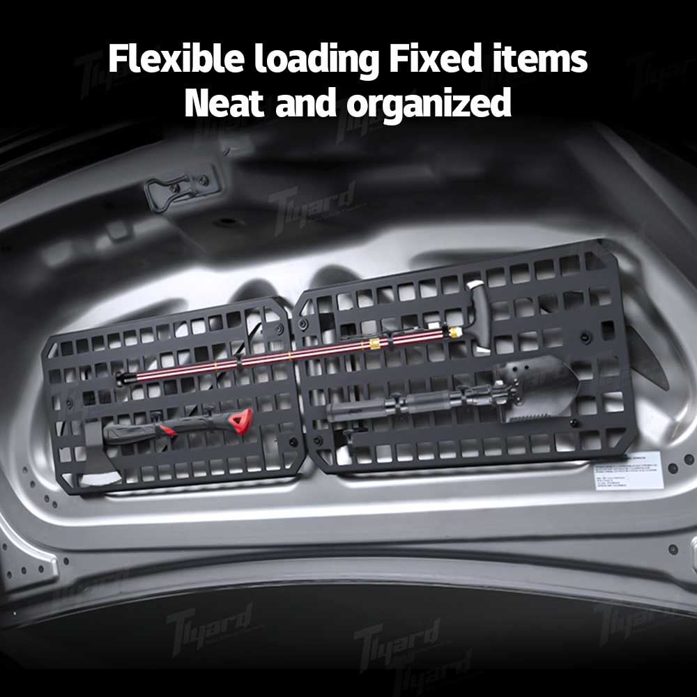 Frunk Molle Panels 2 PCS for Tesla Cybertruck 2024 - Customizable Gear Storage | Tlyard