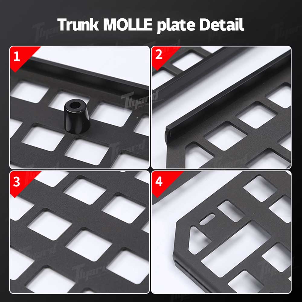 Frunk Molle Panels 2 PCS for Tesla Cybertruck 2024 - Customizable Gear Storage | Tlyard