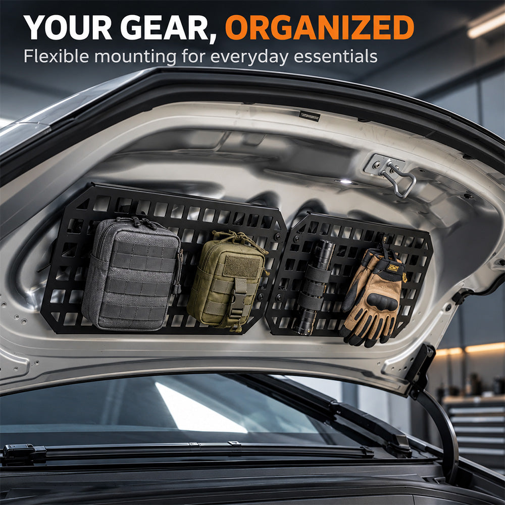Frunk Molle Panels 2 PCS for Tesla Cybertruck 2024 - Customizable Gear Storage | Tlyard
