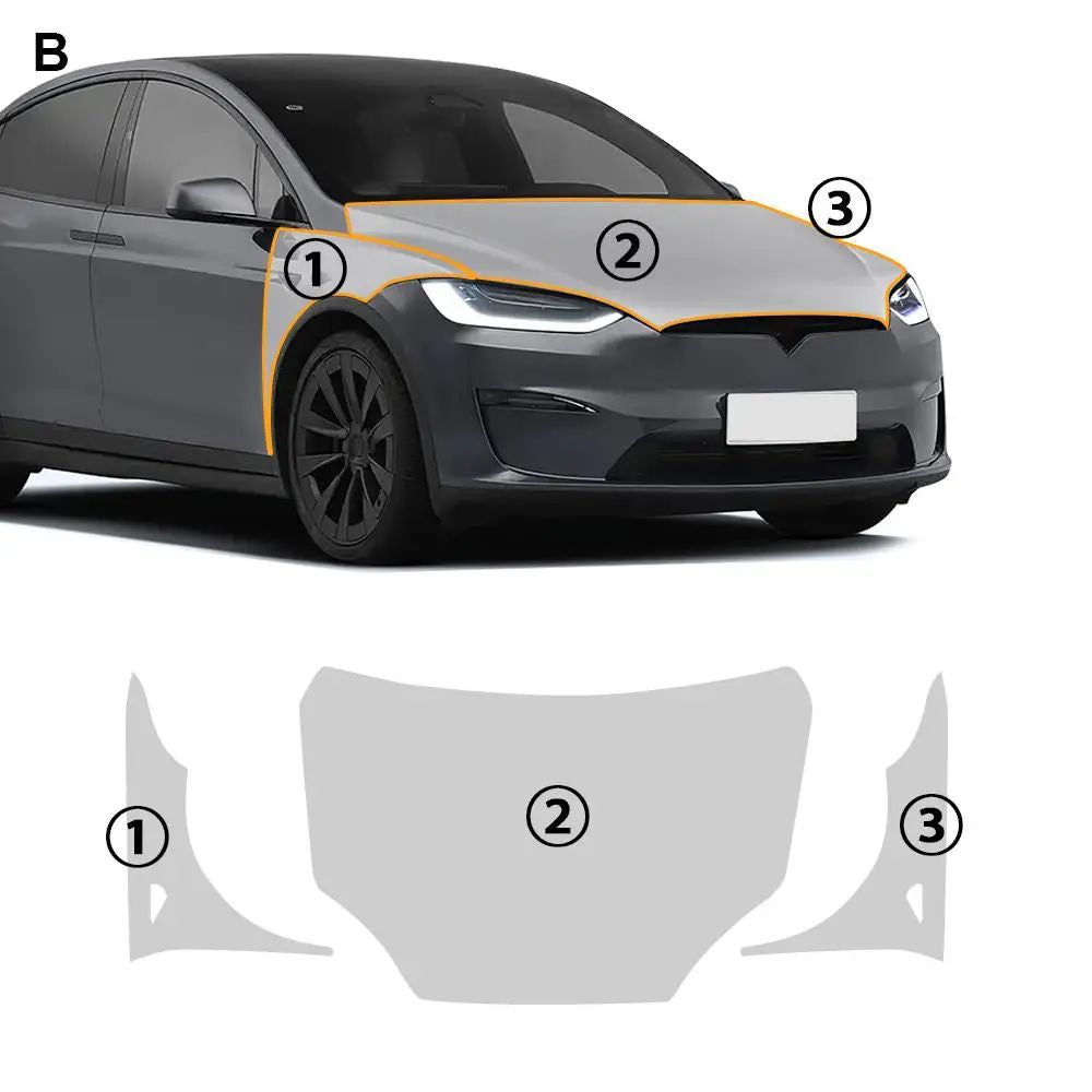 Full Body Pre-Cut TPU PPF for 2022-2025 Tesla Model X - Invisible Protection & Self-Healing Film | Tlyard