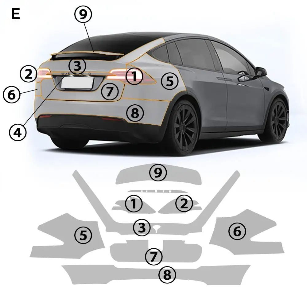 Full Body Pre-Cut TPU PPF for 2022-2025 Tesla Model X - Invisible Protection & Self-Healing Film | Tlyard