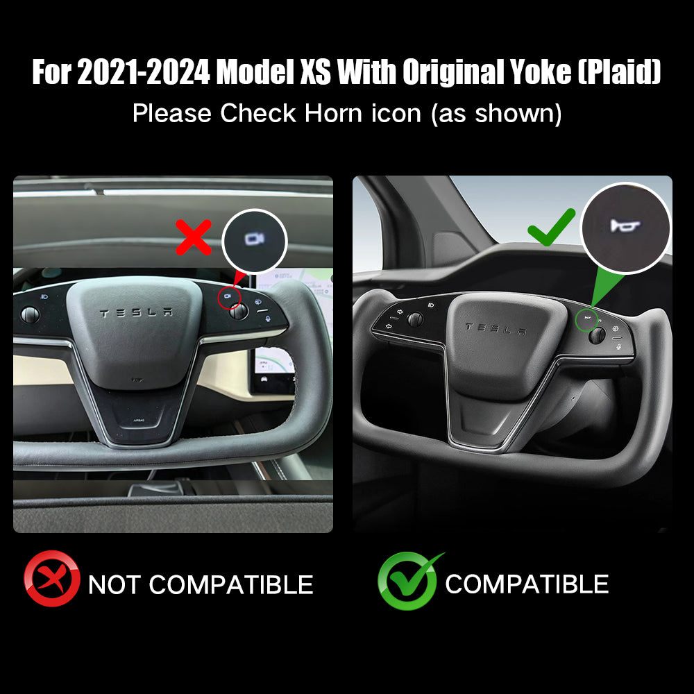 Customized Model S/ X/ Plaid Round Style Sport Series Steering Wheel