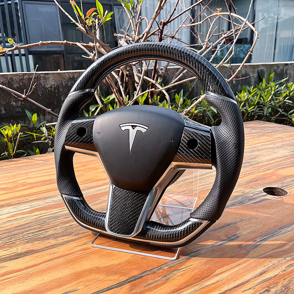 Model 3/ Y Modification Customize Round Heating Steering Wheel