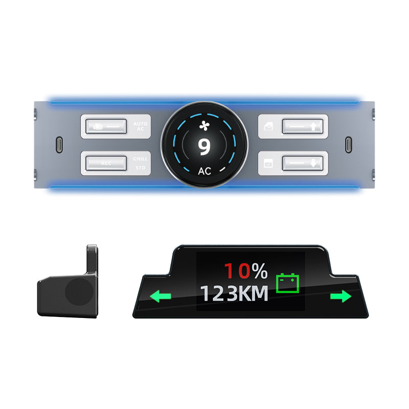 Upgraded LCD Intelligent Center Control Expansion Dock Station with Code Table for Model 3/Model Y | Tlyard