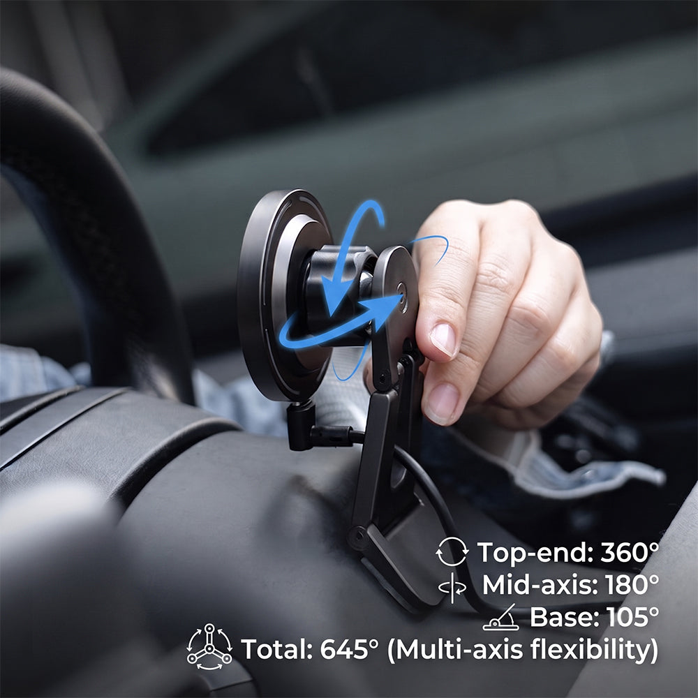 Magnetic Car Phone Mount for Tesla Model 3 / 3 Highland/ Y/ Y Juniper | 15W Fast Wireless Charging