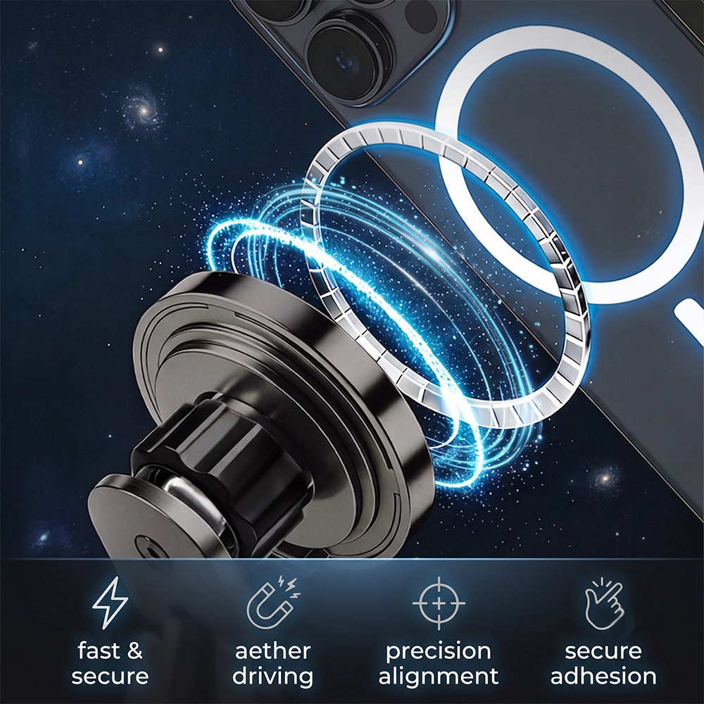 Magnetic Car Phone Mount for Tesla Model 3 / 3 Highland/ Y/ Y Juniper | 15W Fast Wireless Charging