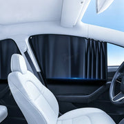 Magnetic Track Sunshade Curtains for Tesla Model 3 & Y Side Window Privacy Curtains | Tlyard