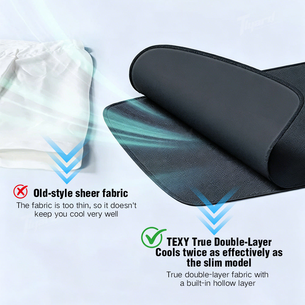 Magnetic Track Sunshade Curtains for Tesla Model 3 & Y Side Window Privacy Curtains | Tlyard