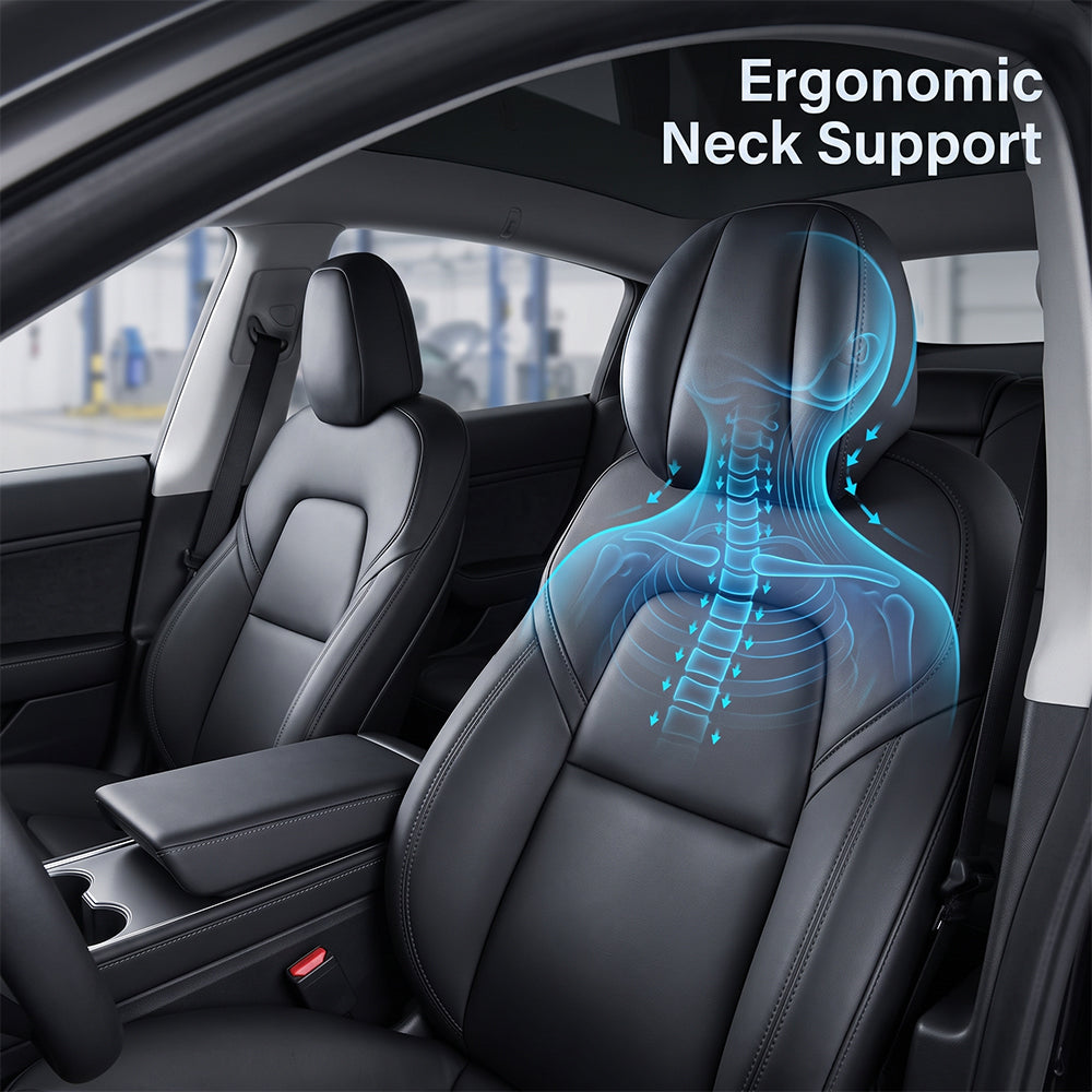 Model 3/ 3 Highland & Model Y/ Y Juniper Comfort Neck Headrest Upgrade Support Cushion