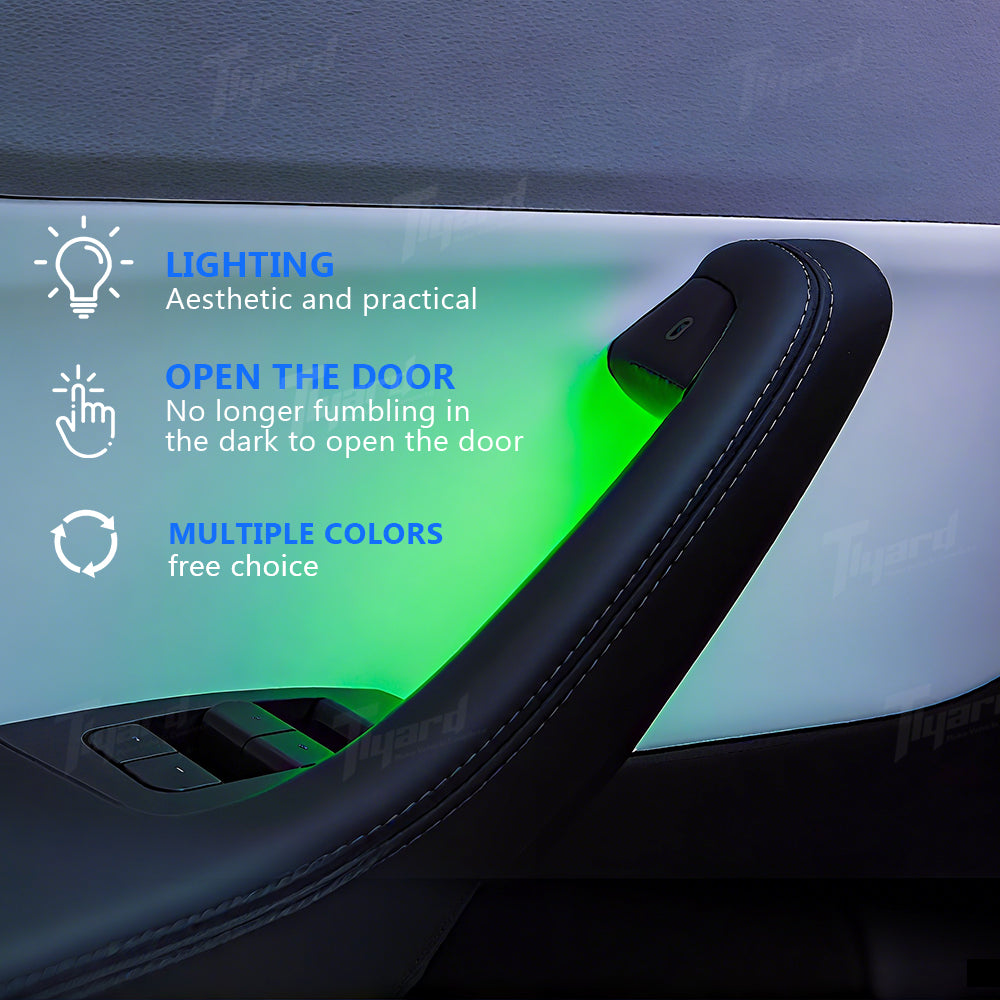 Model 3 Highland & Model Y Juniper Interior Door Handle Ambient Lights Upgrade