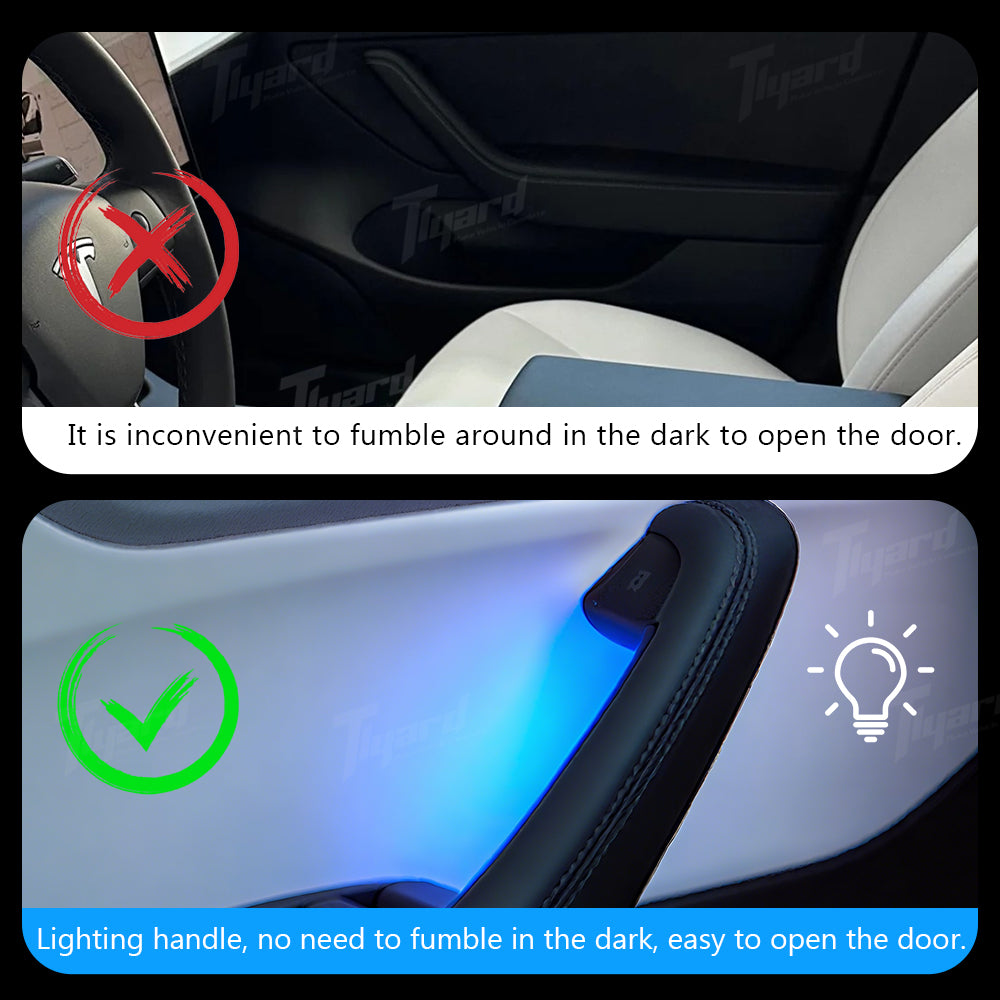Model 3 Highland & Model Y Juniper Interior Door Handle Ambient