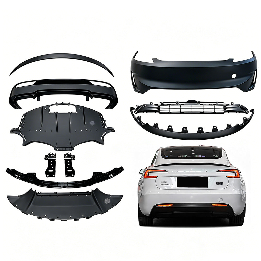 Model 3 Performance Style Body Kit for Model 3 Highland 2023-2026+ | Tesla M3P Conversion Bumper Kit