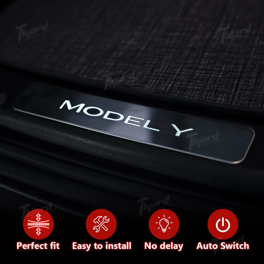 Model Y Juniper Illuminated Trunk LED Sill Trim for Trunk Interior Upgrade