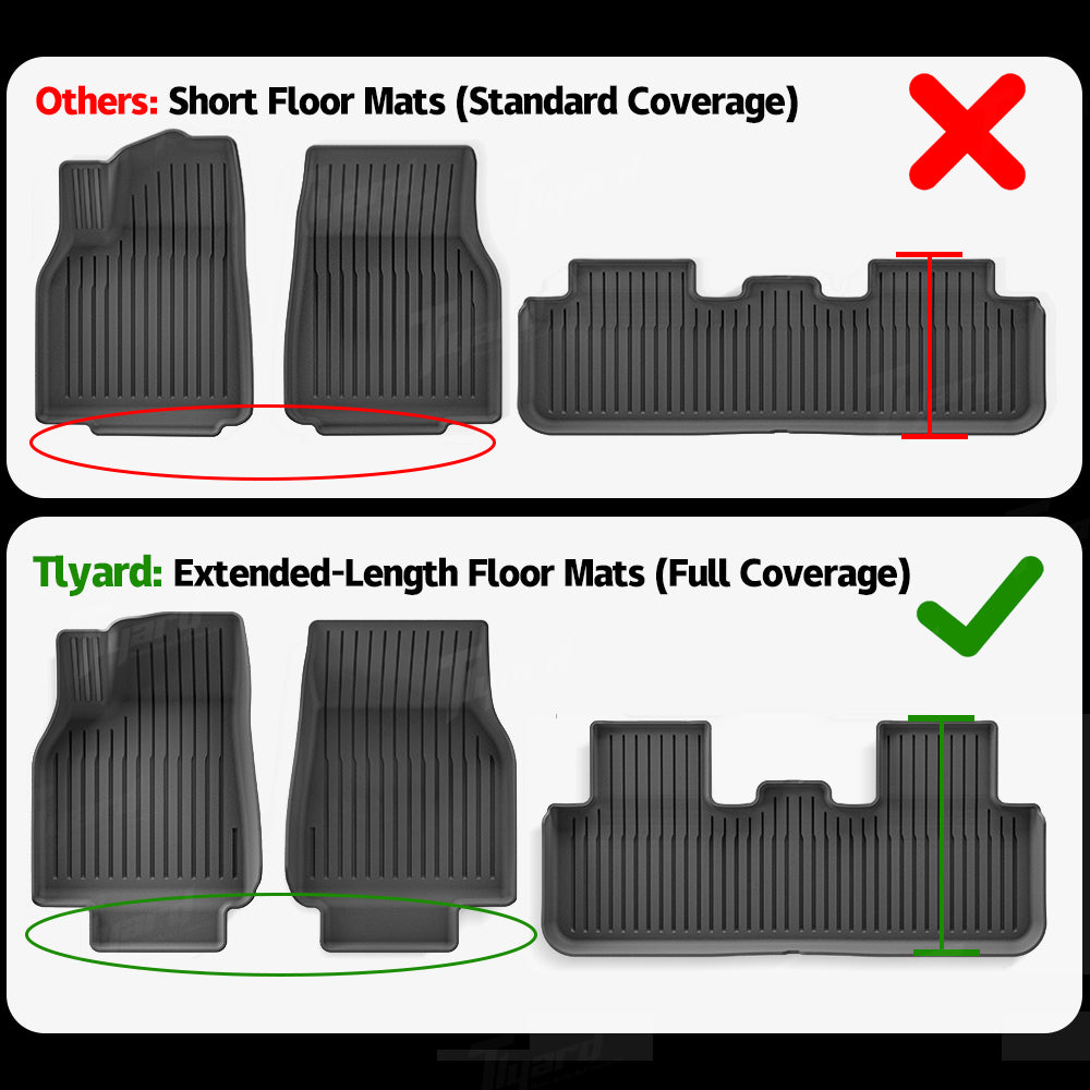 2025+ Model Y Juniper TEP Floor Mat Set Non-slip Waterproof & Easy-Clean Durable Car Mats