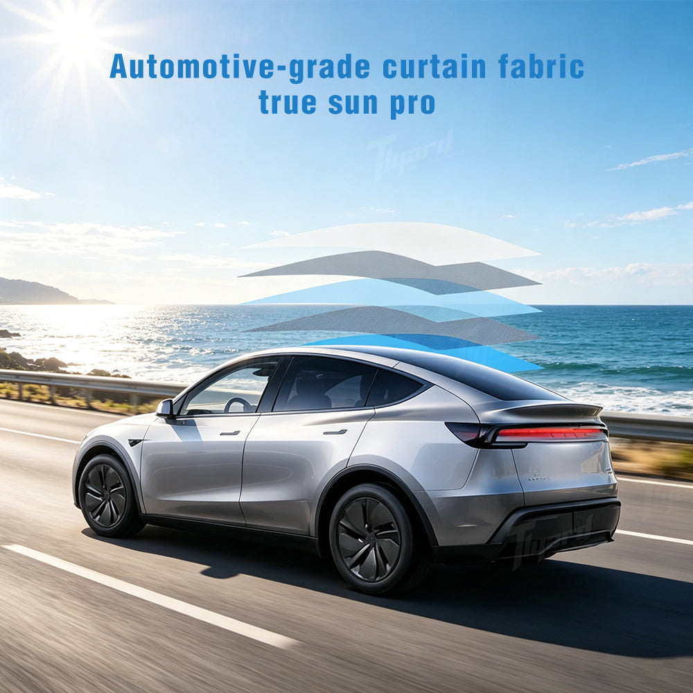 Model Y Juniper Voice Control Electric Sunshade - Intelligent Heat Insulated Retractable Roof Blind