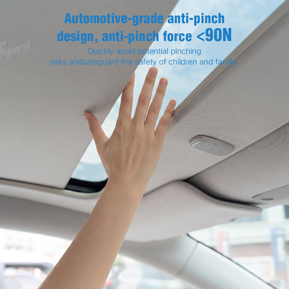 Model Y Juniper Voice Control Electric Sunshade - Intelligent Heat Insulated Retractable Roof Blind