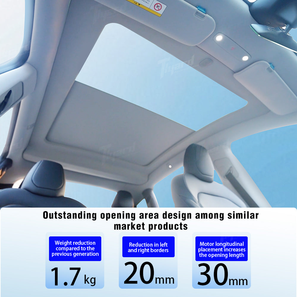 Model Y Juniper Voice Control Electric Sunshade - Intelligent Heat Insulated Retractable Roof Blind