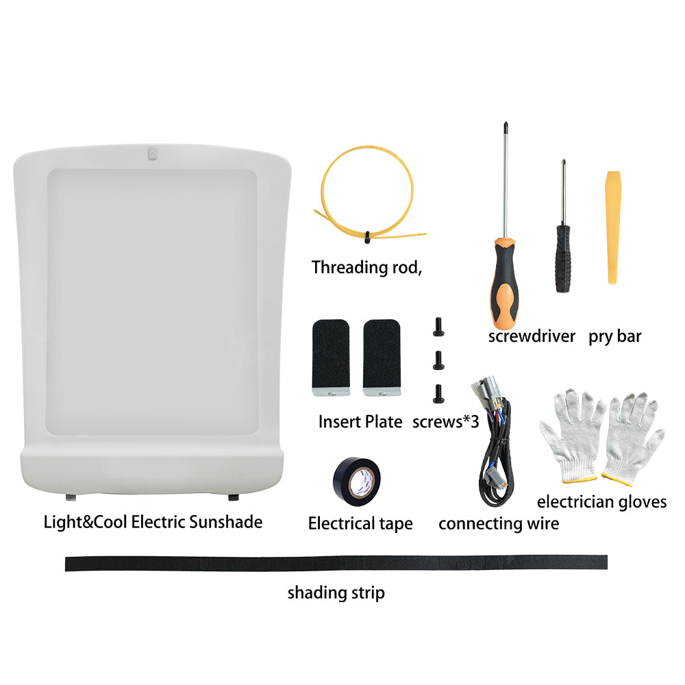 Model Y Juniper Voice Control Electric Sunshade - Intelligent Heat Insulated Retractable Roof Blind