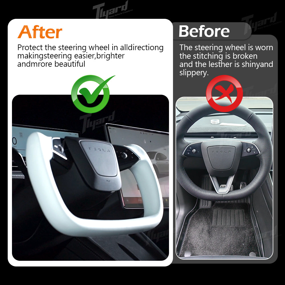 Model Y Juniper & Model 3 Highland Floating Yoke Steering Wheel | Tlyard