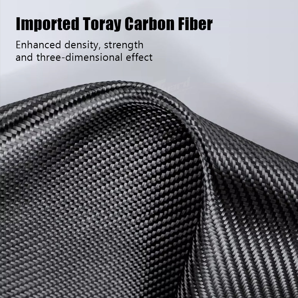 Model Y Juniper & Model 3 Highland Real Carbon Fiber Center Console Armrest Cover Interior Modification Trim | Tlyard