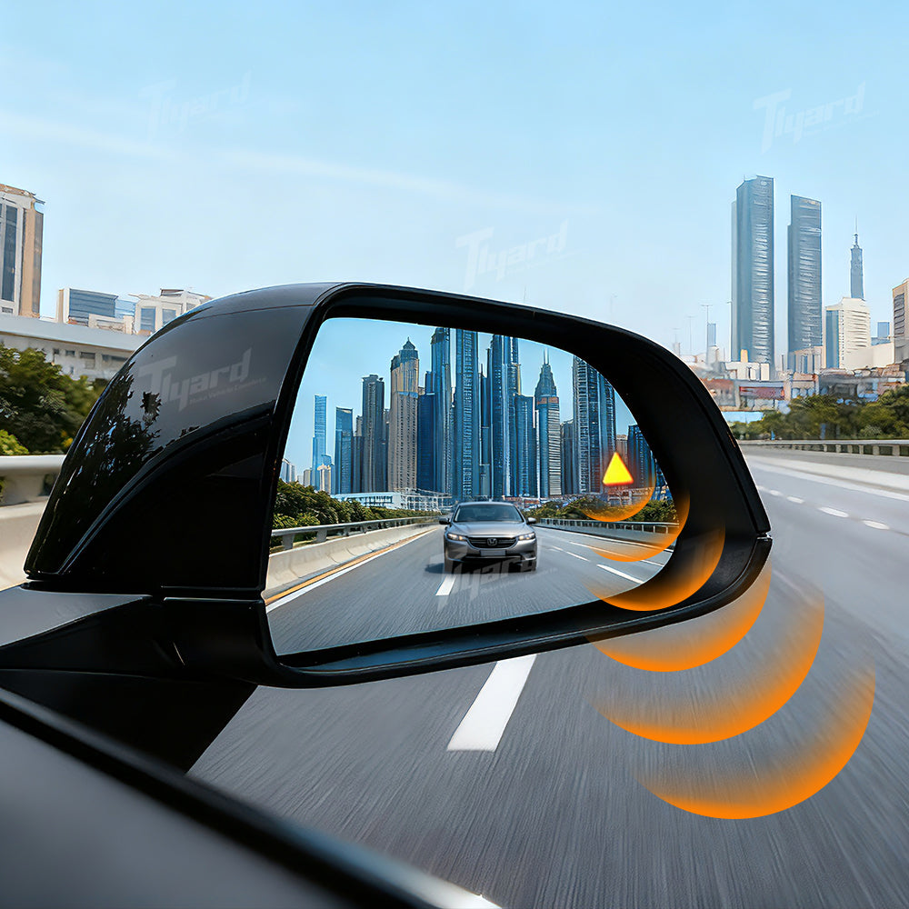 Model 3/ 3 Highland & Model Y/ Y Juniper Replacement Mirror Glass with Built-in Blind Spot Indicator 2PCS Set | Tlyard