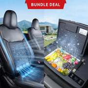 2020-2025.02 Model Y Ventilated Cooling Seat Covers + 35L Smart App-Controlled Trunk Fridge Combo-Stay Cool & Fresh