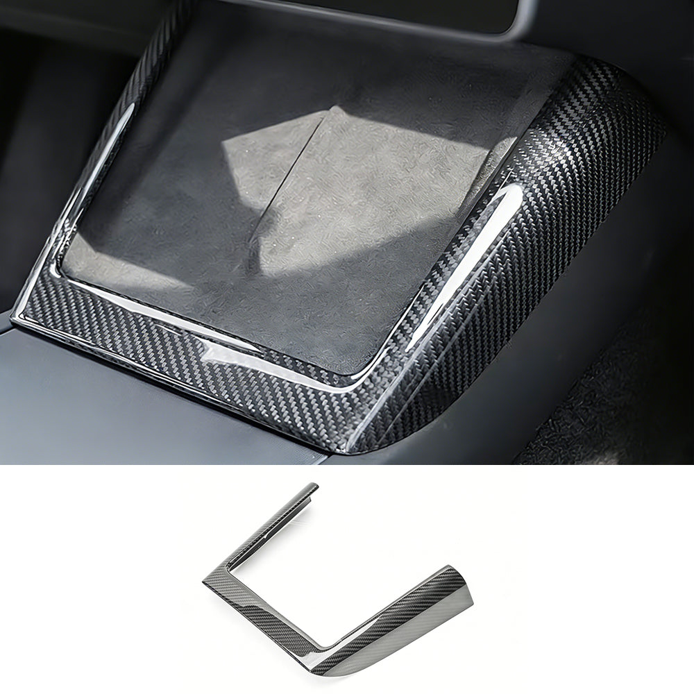Real Carbon Fiber Center Console Charging Pad Trim for Tesla Model 3 Highland & Model Y Juniper Accessories | Tlyard