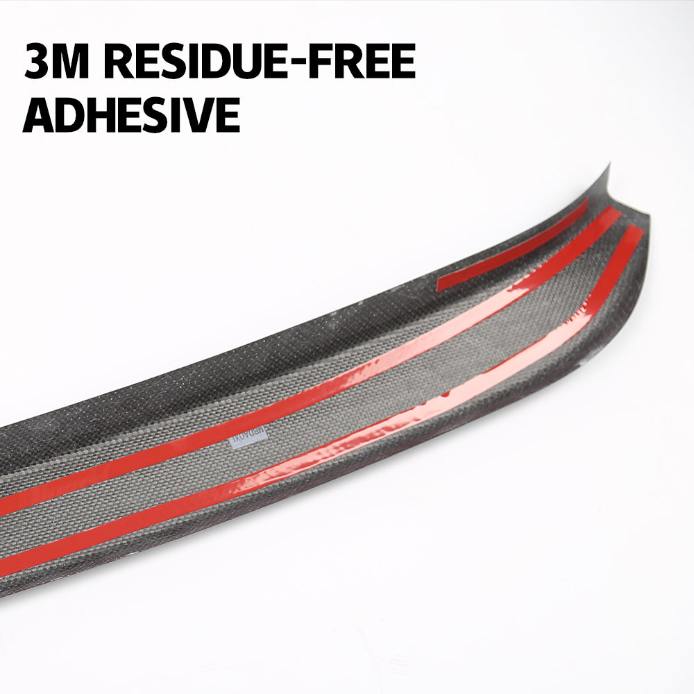 Real Carbon Fiber Frunk Still Overlay for 2024+ Tesla Cybertruck Premium Front Trunk Sill Protector | Tlyard