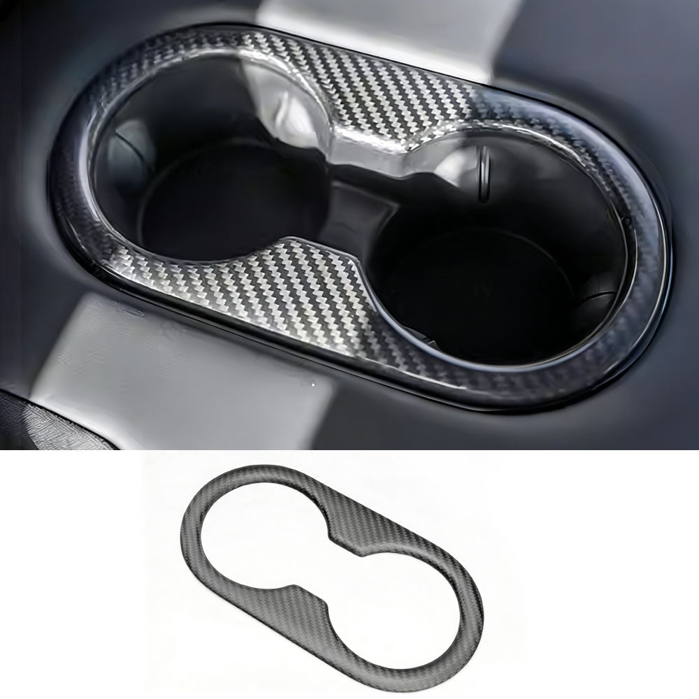 Real Dry Carbon Fiber Cup Holder for Model Y 2025 Juniper Interior Trim | Tlyard