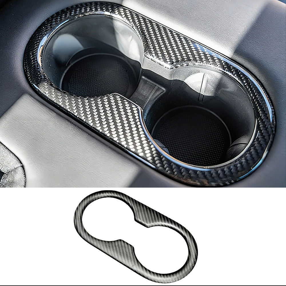 Real Dry Carbon Fiber Cup Holder for Model Y 2025 Juniper Interior Trim | Tlyard