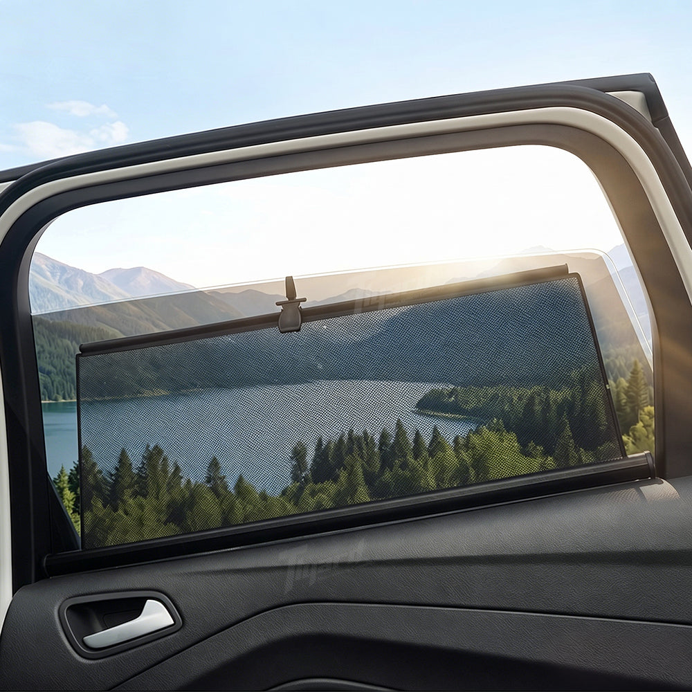 Retractable Side Window Privacy Sunshades for Tesla Model 3/Y/X/S Heat Insulation Curtains Set | Tlyard