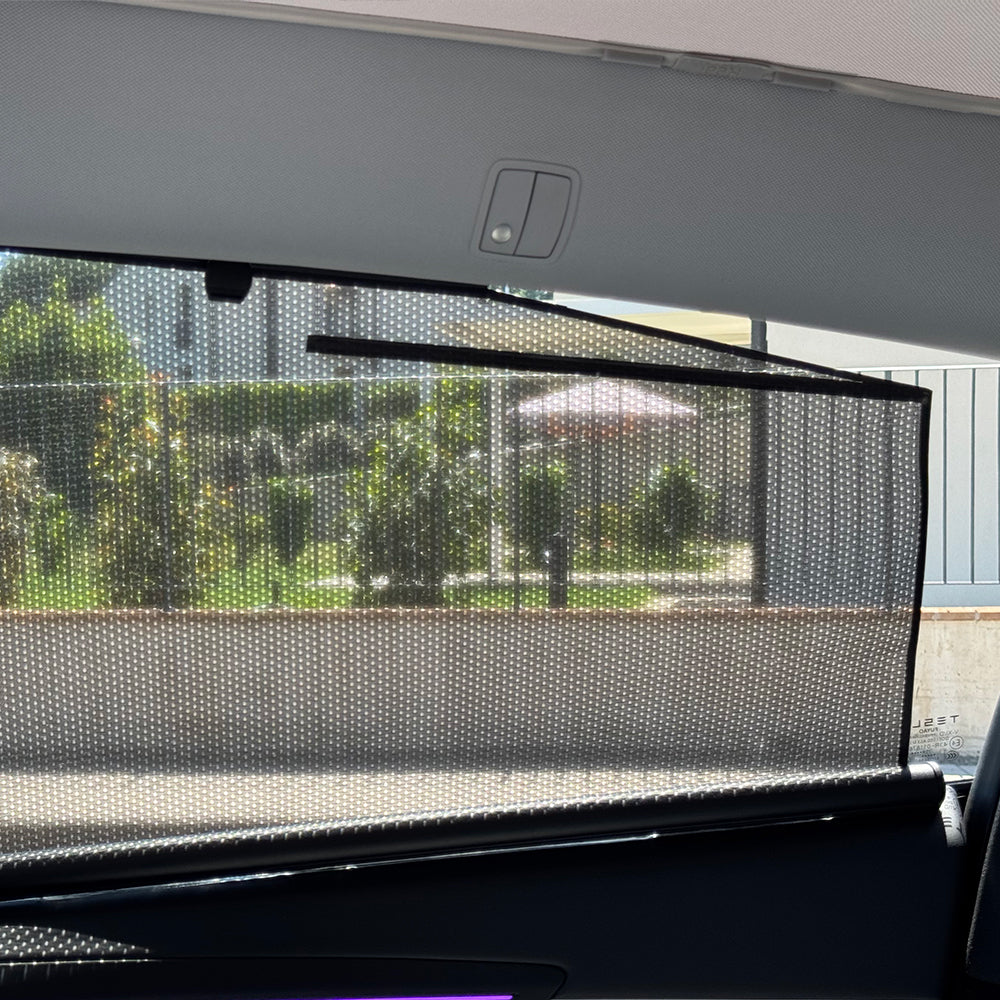Retractable Side Window Privacy Sunshades for Tesla Model 3/Y/X/S Heat Insulation Curtains Set | Tlyard