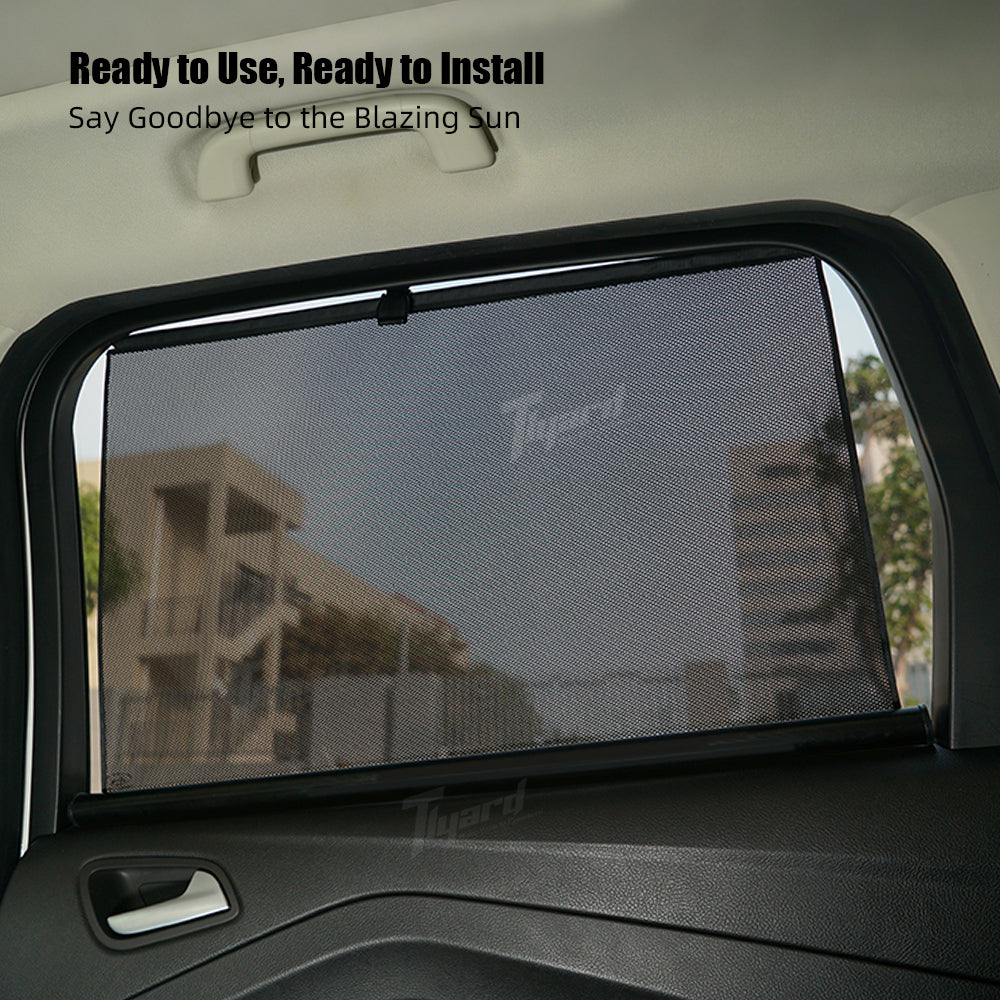 Retractable Side Window Privacy Sunshades for Tesla Model 3/Y/X/S Heat Insulation Curtains Set | Tlyard