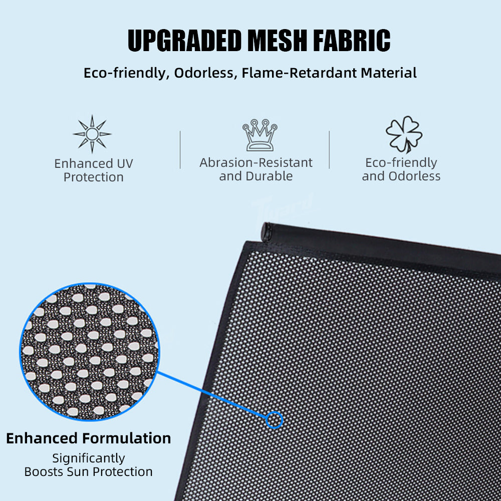 Retractable Side Window Privacy Sunshades for Tesla Model 3/Y/X/S Heat Insulation Curtains Set | Tlyard