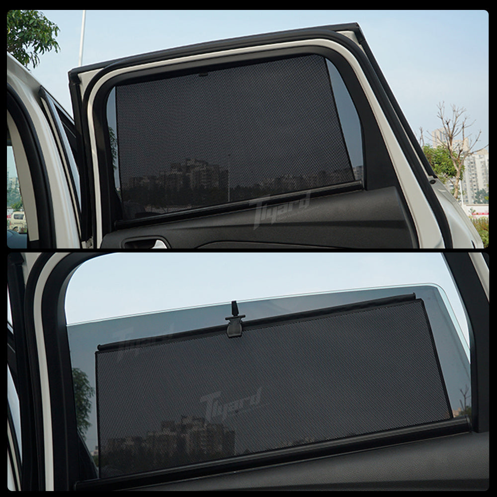 Retractable Side Window Privacy Sunshades for Tesla Model 3/Y/X/S Heat Insulation Curtains Set | Tlyard