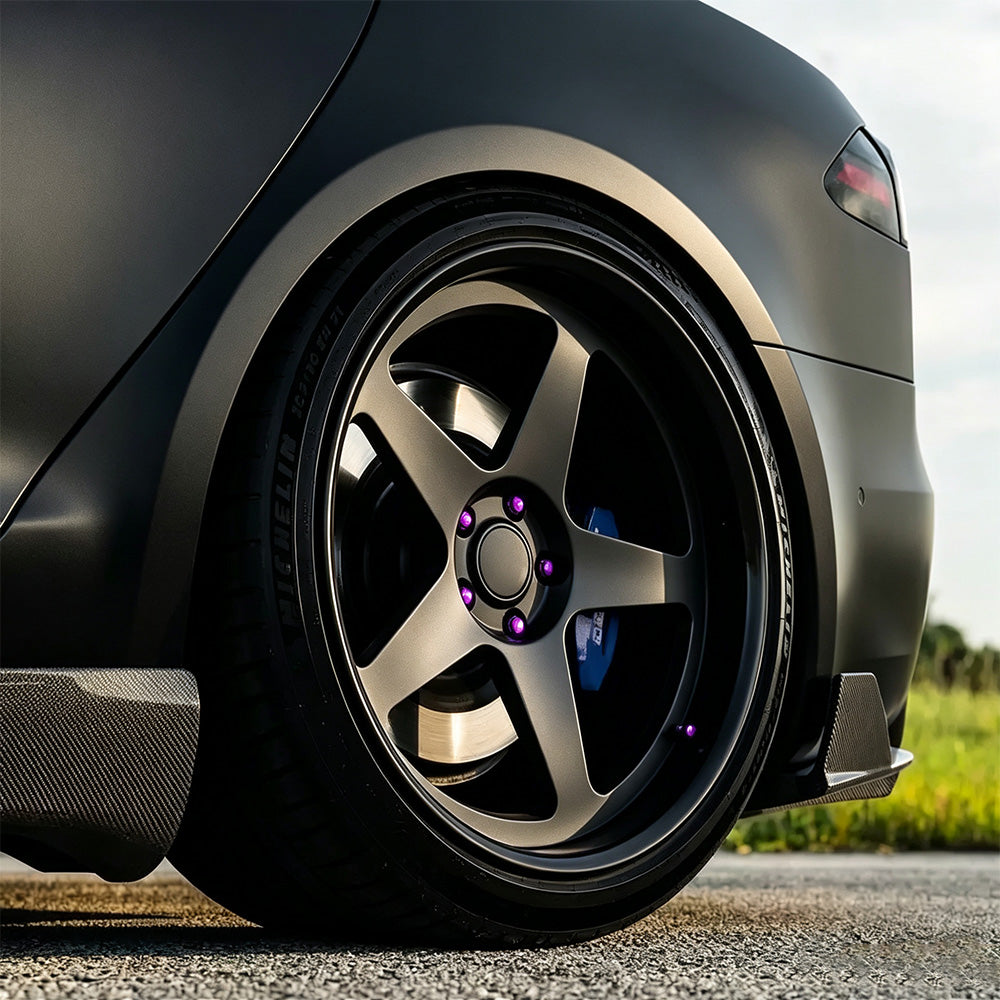 TLA-02 Model Y / Y Juniper 19"-21" Deep-Lip 5-Spoke Custom Forged Wheels | Tlyard®