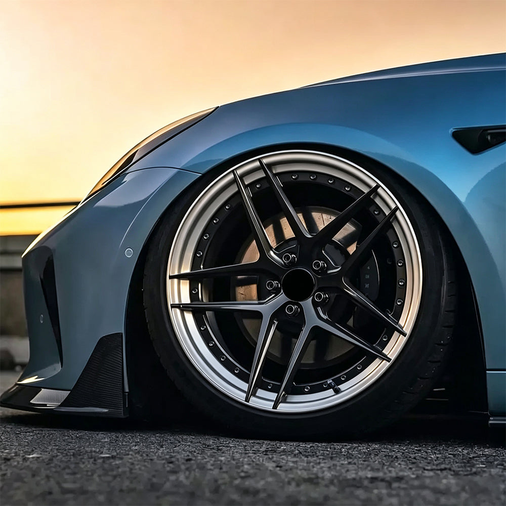 TLF-02 Model Y / Y Juniper 19"-21" 2-Piece Modular Custom Forged Wheels | Tlyard®