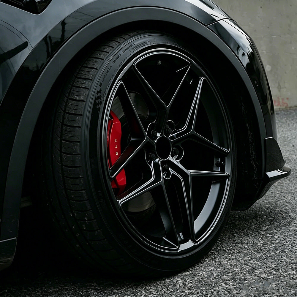TLS-05 Model X / S 19"-22" Performance Split 5-Spoke Custom Forged Wheels | Tlyard®