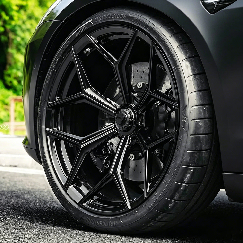 TLS-06 Model 3 / 3 Highland 18"-20" Supercar Y-Spoke Custom Forged Wheels | Tlyard®