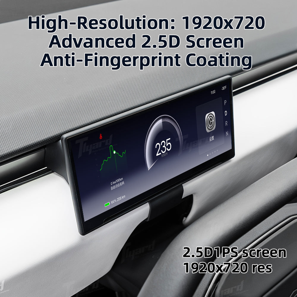 Tesla Cybertruck 8.9-Inch Dashboard Screen Carplay Touch Screen Display with Android Auto | Tlyard