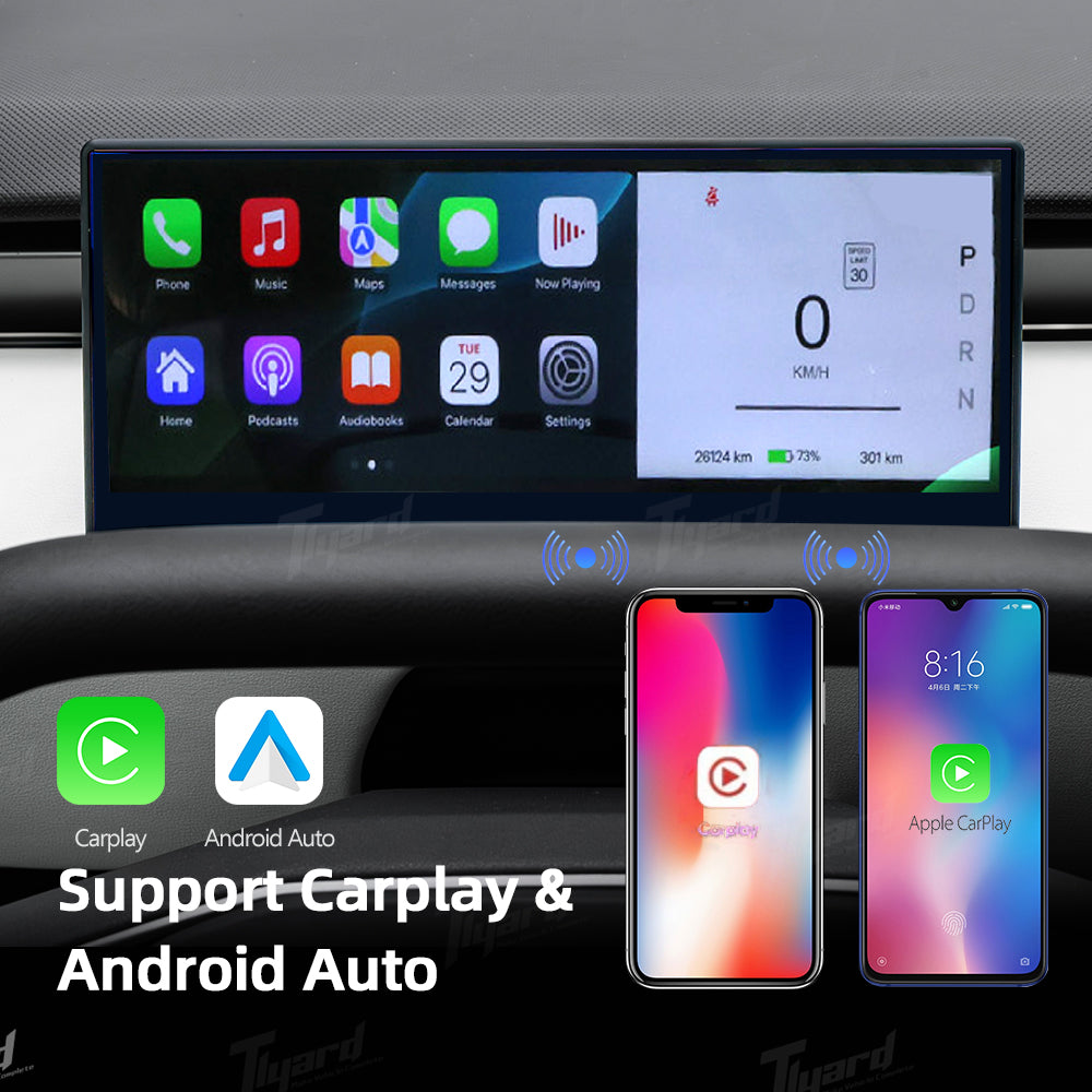 Tesla Cybertruck 8.9-Inch Dashboard Screen Carplay Touch Screen Display with Android Auto | Tlyard