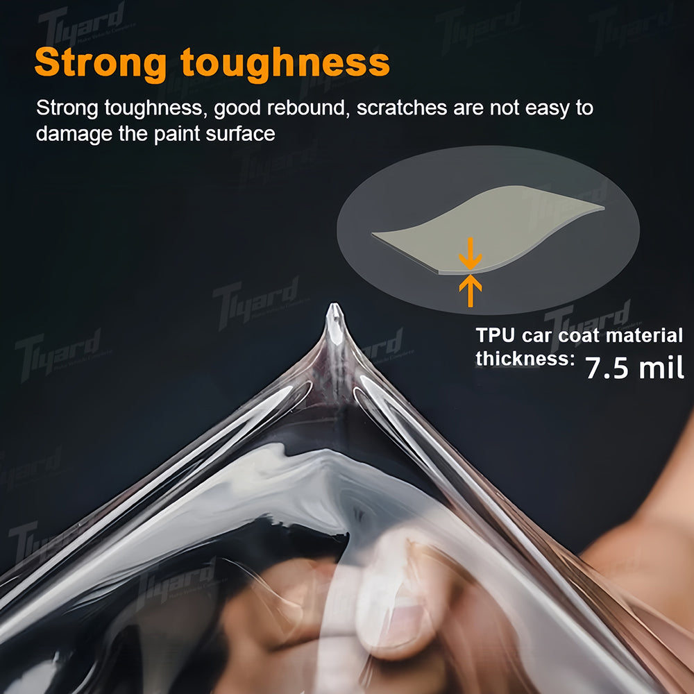 Tesla Cybertruck Paint Protective Film Pre-Cut Full Coverage PPF Scratch Protector Exterior | Tlyard Tesla CyberShield